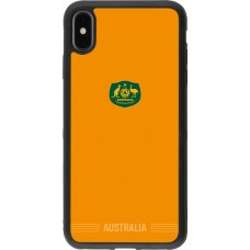 iPhone Xs Max Case Hülle - Silikon schwarz Australien 2026 personalisierbares Fussballtrikot