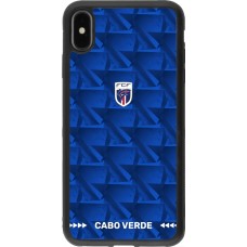 iPhone Xs Max Case Hülle - Silikon schwarz Kap Verde 2026 personalisierbares Fussballtrikot