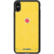 iPhone Xs Max Case Hülle - Silikon schwarz Kolumbien 2026 personalisierbares Fussballtrikot