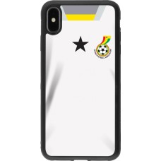 iPhone Xs Max Case Hülle - Silikon schwarz Ghana 2022 personalisierbares Fussballtrikot