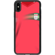 iPhone Xs Max Case Hülle - Silikon schwarz Iran 2022 personalisierbares Fussballtrikot