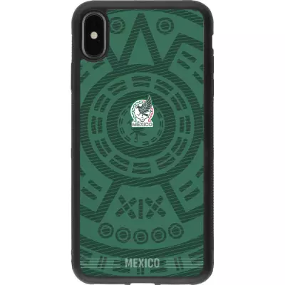 iPhone Xs Max Case Hülle - Silikon schwarz Mexiko 2026 personalisierbares Fussballtrikot
