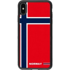 iPhone Xs Max Case Hülle - Silikon schwarz Norwegen 2026 personalisierbares Fussballtrikot