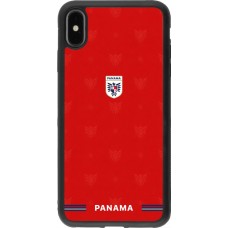 iPhone Xs Max Case Hülle - Silikon schwarz Panama 2026 personalisierbares Fussballtrikot