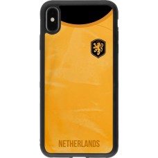 iPhone Xs Max Case Hülle - Silikon schwarz Holland 2022 personalisierbares Fußballtrikot