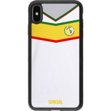 iPhone Xs Max Case Hülle - Silikon schwarz Senegal 2022 personalisierbares Fußballtrikot