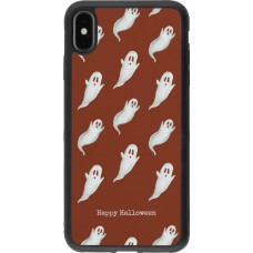 iPhone Xs Max Case Hülle - Silikon schwarz Halloween 2025 Pattern of ghosts