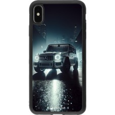 Coque iPhone Xs Max - Silicone rigide noir Mercedes G AMG Night