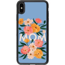 iPhone Xs Max Case Hülle - Silikon schwarz Mom 2026 Flowers