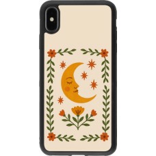 iPhone Xs Max Case Hülle - Silikon schwarz Half moon stamp 2026