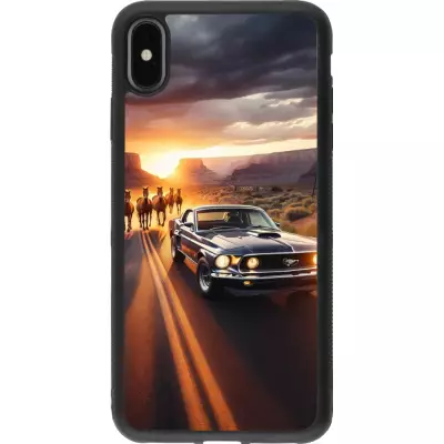 iPhone Xs Max Case Hülle - Silikon schwarz Mustang 69 Grand Canyon