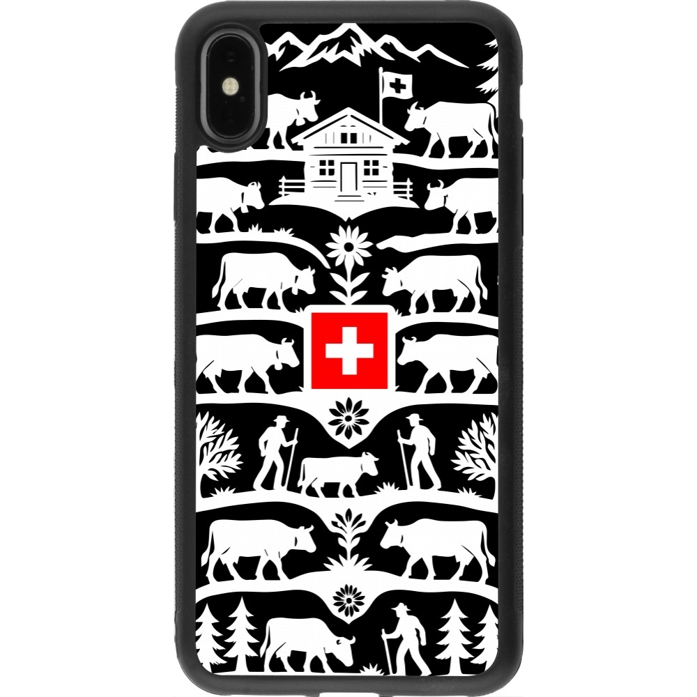 iPhone Xs Max Case Hülle - Silikon schwarz Poya Schweiz 3 schwarz