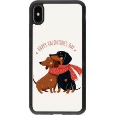 iPhone Xs Max Case Hülle - Silikon schwarz Saint Valentines Day 26 Happy Valentine