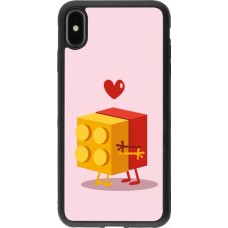 Coque iPhone Xs Max - Silicone rigide noir Saint Valentines Day 26 Puzzle