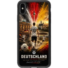 iPhone Xs Max Case Hülle - Silikon schwarz Fussball Deutschland splash 2026