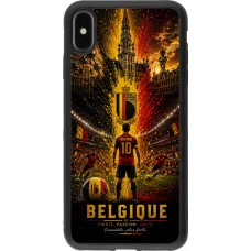 iPhone Xs Max Case Hülle - Silikon schwarz Fussball Belgien splash 2026