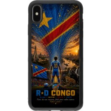 iPhone Xs Max Case Hülle - Silikon schwarz Fussball Demokratische Republik Kongo splash 2026