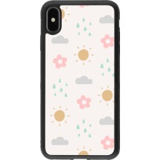 iPhone Xs Max Case Hülle - Silikon schwarz Spring 23 weather