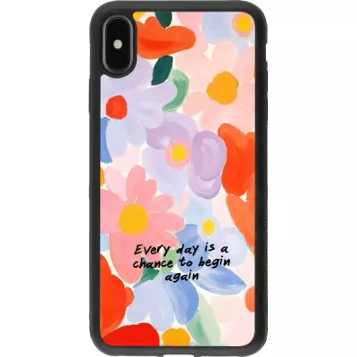 iPhone Xs Max Case Hülle - Silikon schwarz Every day is a chance Spring 2026