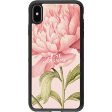 Coque iPhone Xs Max - Silicone rigide noir Just Bloom Spring 2026