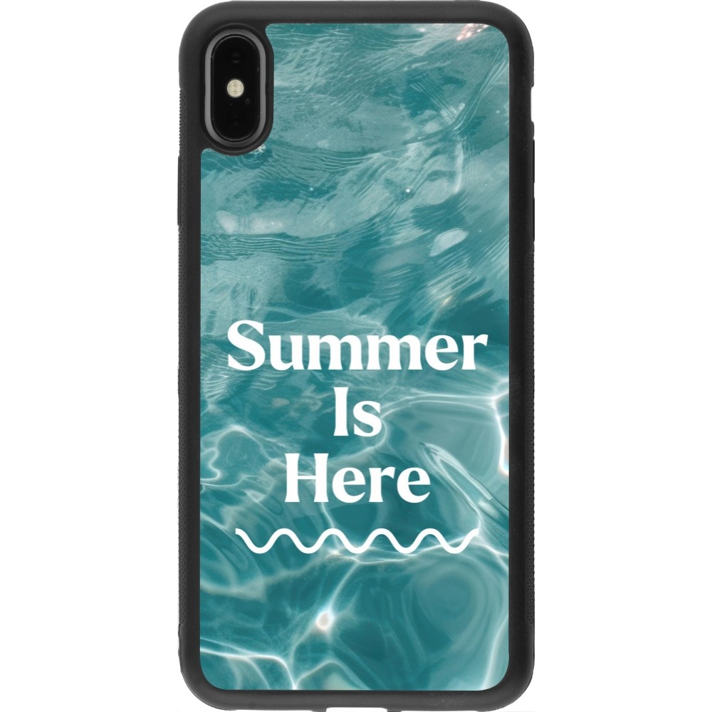 iPhone Xs Max Case Hülle - Silikon schwarz Summer 2025 Summer is here