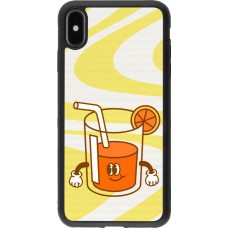 Coque iPhone Xs Max - Silicone rigide noir Summer drink 2026