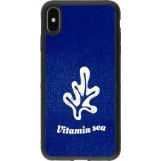Coque iPhone Xs Max - Silicone rigide noir Vitamin sea Summer 2026