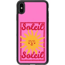 Coque iPhone Xs Max - Silicone rigide noir Sun sun 2026