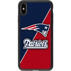 Coque iPhone Xs Max - Silicone rigide noir Super Bowl 26 Patriots 1