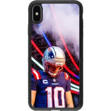 Coque iPhone Xs Max - Silicone rigide noir Super Bowl 26 Patriots 3