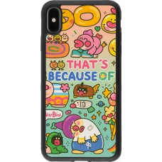 iPhone Xs Max Case Hülle - Silikon schwarz Thats beacause of