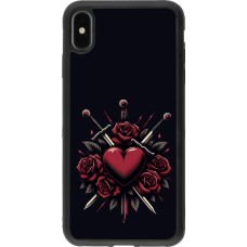 iPhone Xs Max Case Hülle - Silikon schwarz Valentine 2024 gothic love
