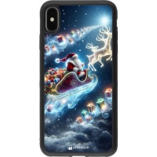 iPhone Xs Max Case Hülle - Silikon schwarz Weihnachten 2023 Verzauberter Weihnachtsmann