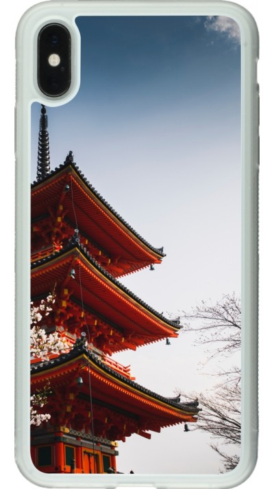 Coque iPhone Xs Max - Silicone rigide transparent Spring 23 Japan