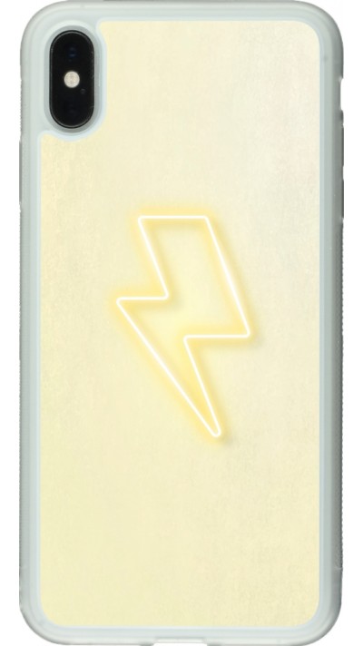 Coque iPhone Xs Max - Silicone rigide transparent Spring 23 power on