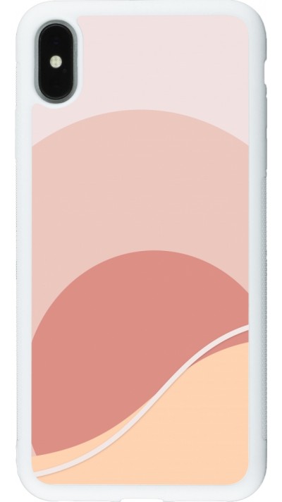 iPhone Xs Max Case Hülle - Silikon weiss Autumn 22 abstract sunrise
