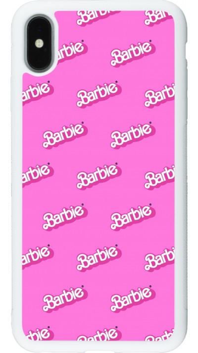 iPhone Xs Max Case Hülle - Silikon weiss Barbie Pattern