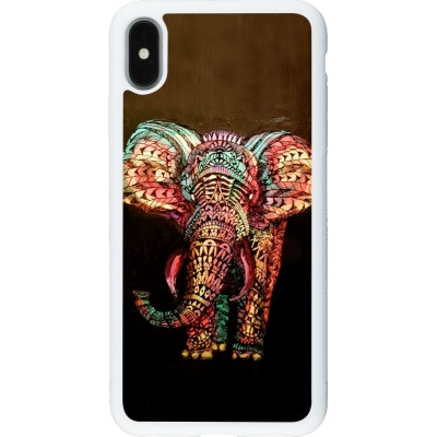 Coque iPhone Xs Max - Silicone rigide blanc Elephant 02