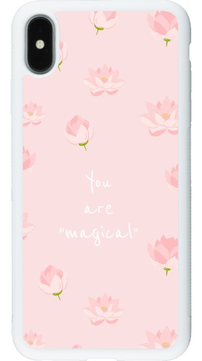iPhone Xs Max Case Hülle - Silikon weiss Mom 2023 your are magical
