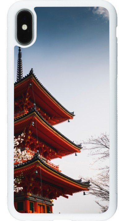 Coque iPhone Xs Max - Silicone rigide blanc Spring 23 Japan