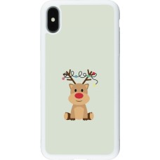 iPhone Xs Max Case Hülle - Silikon weiss Christmas 22 baby reindeer