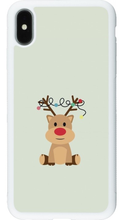 iPhone Xs Max Case Hülle - Silikon weiss Christmas 22 baby reindeer