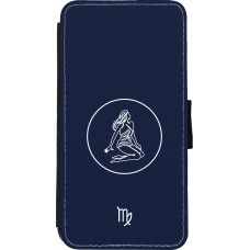 Coque iPhone Xs Max - Wallet noir Astrologie Vierge
