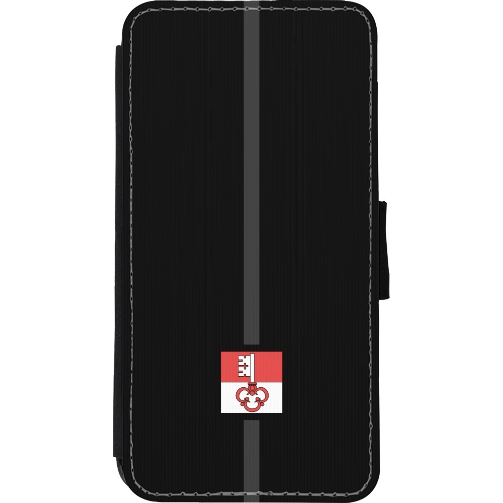iPhone Xs Max Case Hülle - Wallet schwarz Kanton OW schwarz