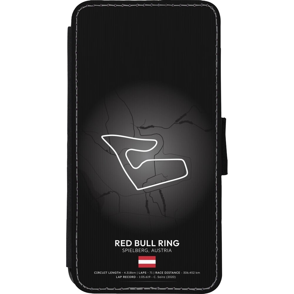 iPhone Xs Max Case Hülle - Wallet schwarz F1 Track 2025 Austria