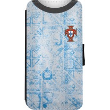 Coque iPhone Xs Max - Wallet noir Maillot de football Portugal Extérieur personnalisable
