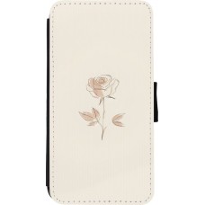 iPhone Xs Max Case Hülle - Wallet schwarz Rosa Sand Minimalistisch