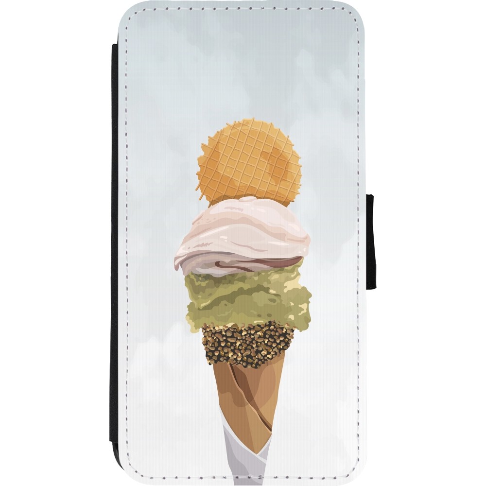 Coque iPhone Xs Max - Wallet noir Summer 2025 Cornet