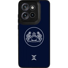 Coque Motorola Moto S50 - Silicone rigide noir Astrologie Gémeaux