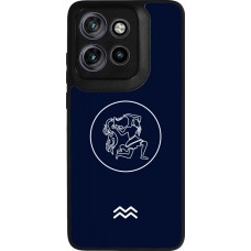 Coque Motorola Moto S50 - Silicone rigide noir Astrologie Verseau